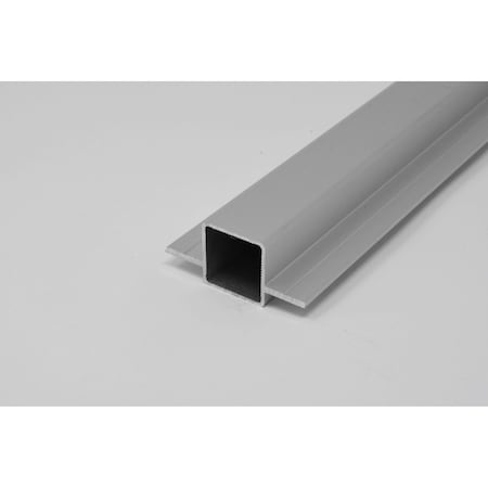 Eztube Extrusion for 1/4in Flush Panel Silver, 72in L x 1in W x 1in H, QR Both Ends 100-150-6 QR